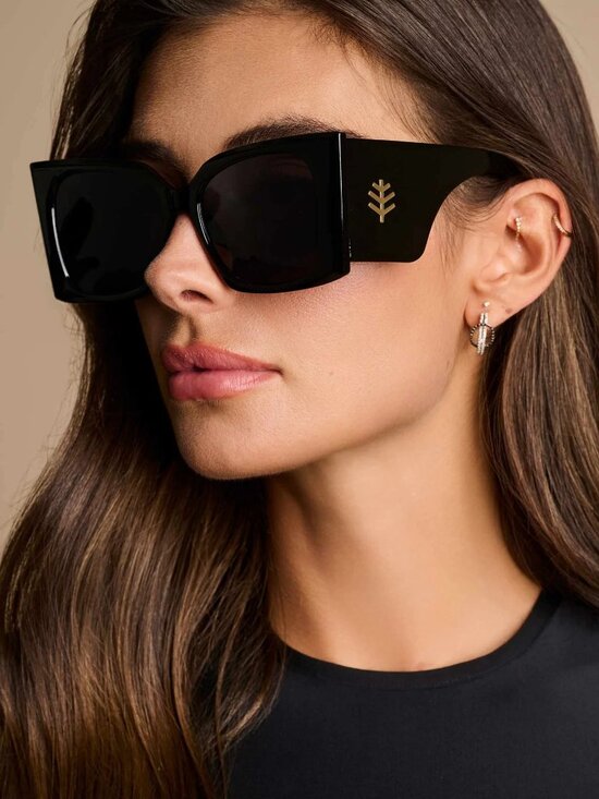 Coolibar Grandview Fashion Sunglasses Black CooliClear UV400 Lens Technology NEW main image 11